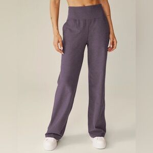 Beyond Yoga Spacedye Laid Back Wide Leg Pant in Purple Haze Heather